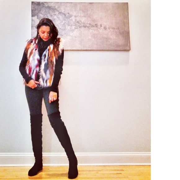 Anthropologie Vivid Faux Fur Vest NEW - Picture 7 of 7